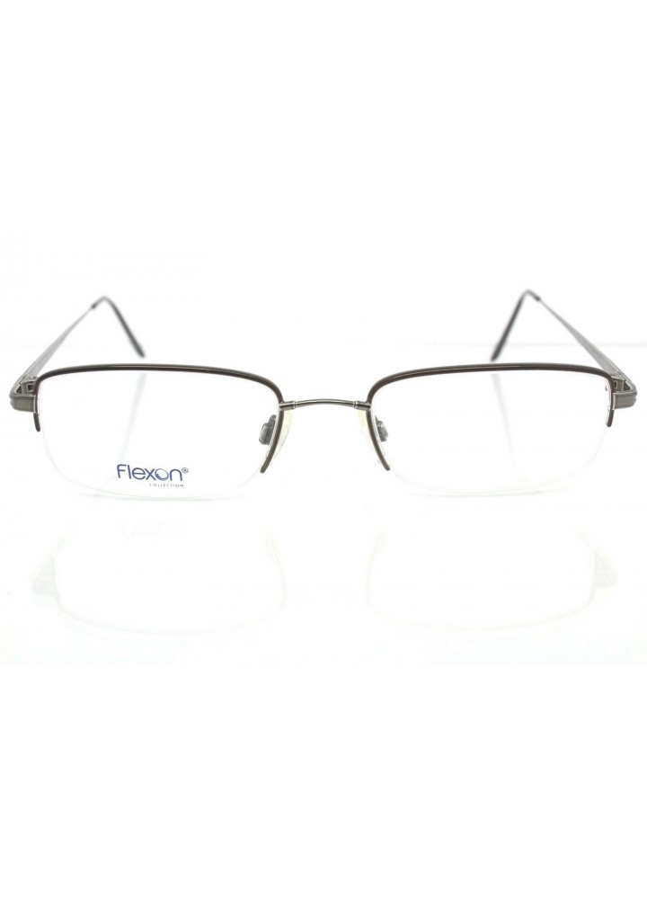 Flexon 672 By Marchon - Shiny Bark Semi-Rimless