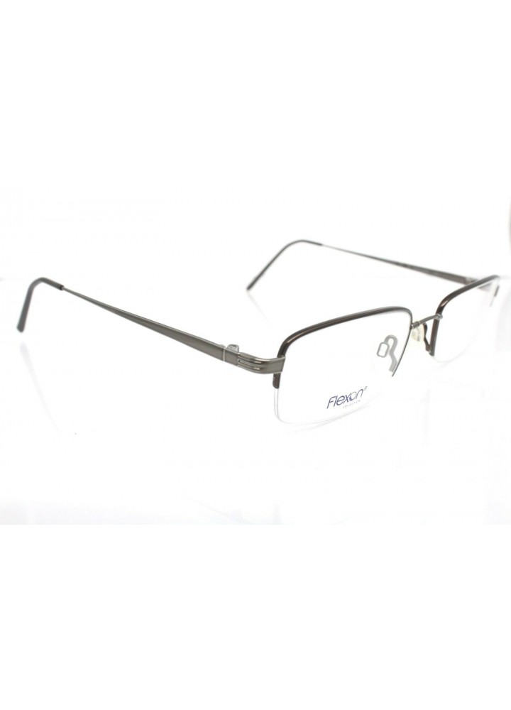 Flexon 672 By Marchon - Shiny Bark Semi-Rimless